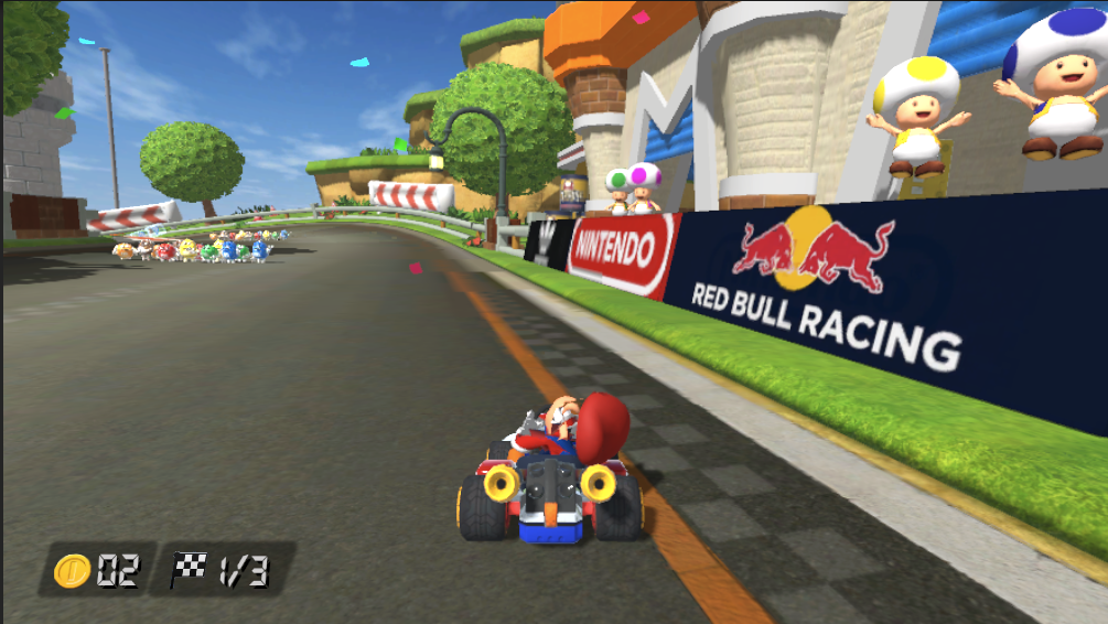 Red Bull trackside billboard